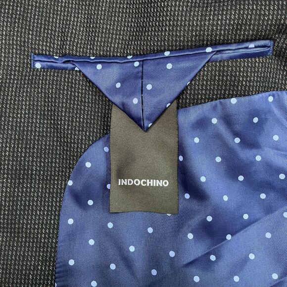 Indochino Jacket Blazer Sport Coat 52R  Speckled Black Wool Silk Old Money Luxe - Picture 14 of 16